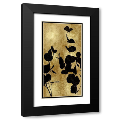 Nature Panel Black on Gold I Black Modern Wood Framed Art Print with Double Matting by Carson, Danielle