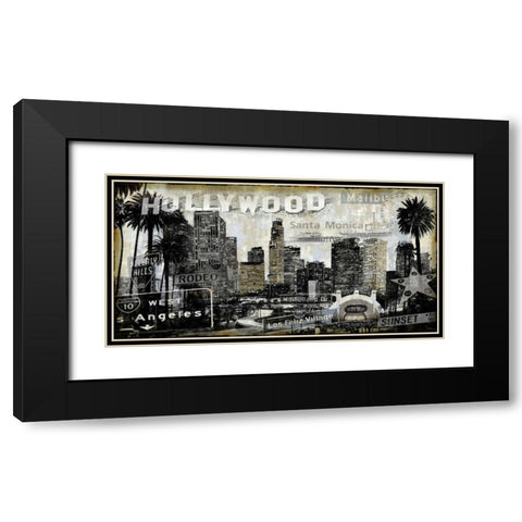 L.A. Perspectives Black Modern Wood Framed Art Print with Double Matting by Matthews, Dylan