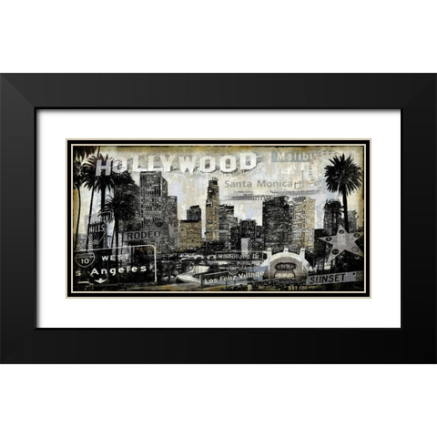 L.A. Perspectives Black Modern Wood Framed Art Print with Double Matting by Matthews, Dylan
