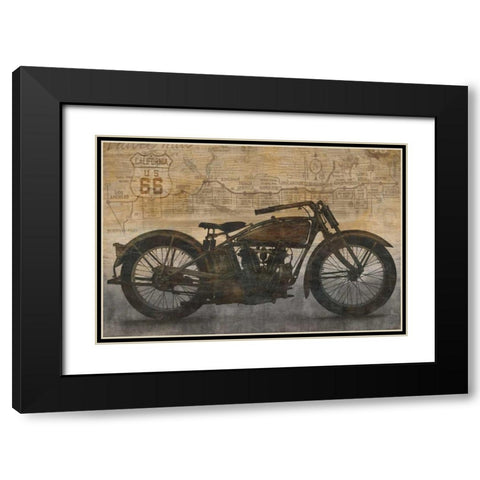 Ride Black Modern Wood Framed Art Print with Double Matting by Matthews, Dylan
