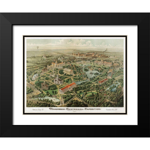 Tennessee Centennial Black Modern Wood Framed Art Print with Double Matting by Sproul, Dan