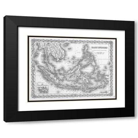 East Indies Black Modern Wood Framed Art Print with Double Matting by Sproul, Dan
