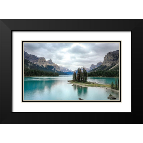 Reflection Black Modern Wood Framed Art Print with Double Matting by Sproul, Dan