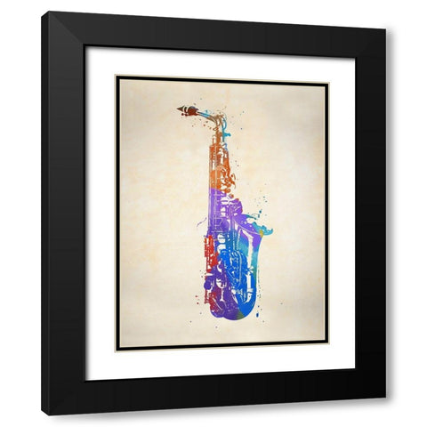 Brass Black Modern Wood Framed Art Print with Double Matting by Sproul, Dan