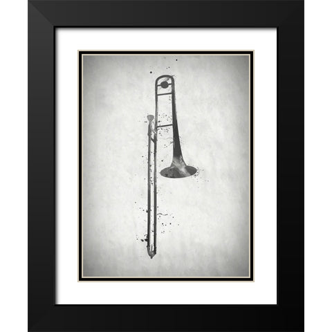 Black and White Slide Black Modern Wood Framed Art Print with Double Matting by Sproul, Dan