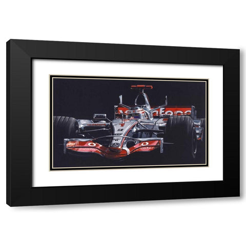 Alonso Black Modern Wood Framed Art Print with Double Matting by Strothers, Todd
