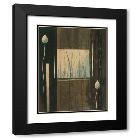 Pensee decorative II Black Modern Wood Framed Art Print with Double Matting by Bonnard, Etienne