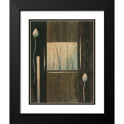 Pensee decorative II Black Modern Wood Framed Art Print with Double Matting by Bonnard, Etienne