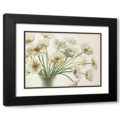 Bouquet di anemoni Black Modern Wood Framed Art Print with Double Matting by Barberini, Eva