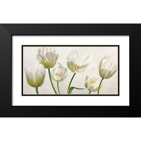 Soffio di luce Black Modern Wood Framed Art Print with Double Matting by Barberini, Eva