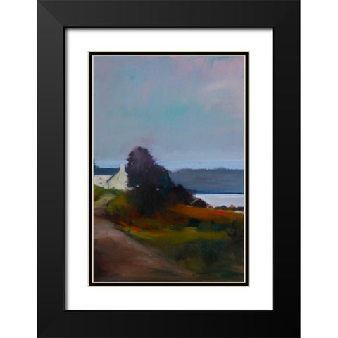 By the Water II Black Modern Wood Framed Art Print with Double Matting by Barbini, Eddie