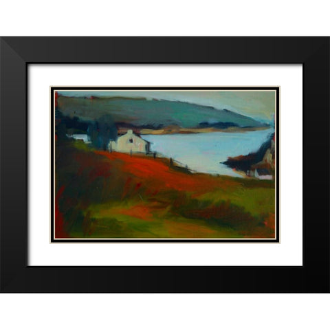 By the Water I Black Modern Wood Framed Art Print with Double Matting by Barbini, Eddie
