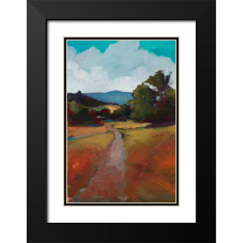 Country Road II Black Modern Wood Framed Art Print with Double Matting by Barbini, Eddie
