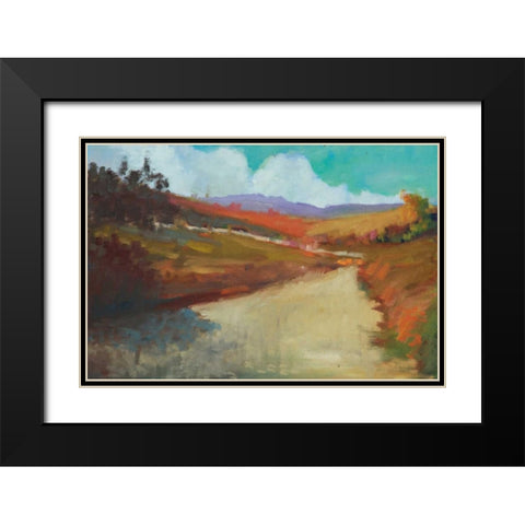 Country Road III Black Modern Wood Framed Art Print with Double Matting by Barbini, Eddie