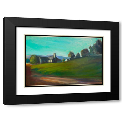 Hillside Home Black Modern Wood Framed Art Print with Double Matting by Barbini, Eddie