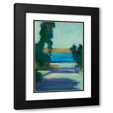 Afternoon Shadows Black Modern Wood Framed Art Print with Double Matting by Barbini, Eddie