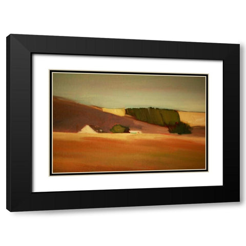 Over the Hill II Black Modern Wood Framed Art Print with Double Matting by Barbini, Eddie