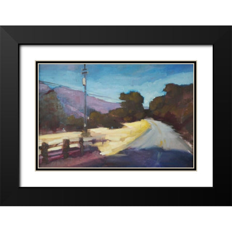 The Way Home Black Modern Wood Framed Art Print with Double Matting by Barbini, Eddie