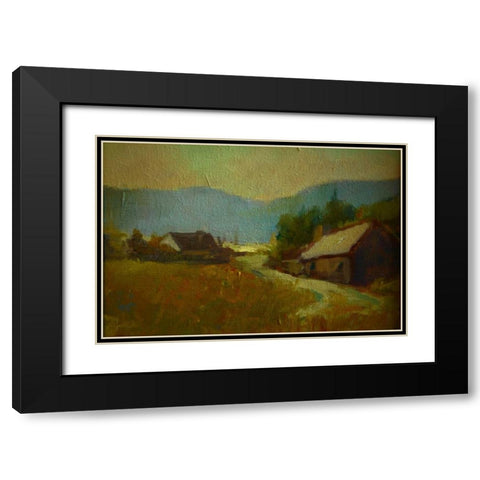 Early Evening Black Modern Wood Framed Art Print with Double Matting by Barbini, Eddie