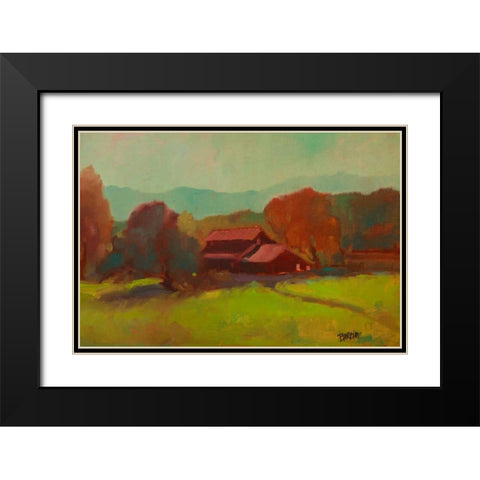 Tucked Away I Black Modern Wood Framed Art Print with Double Matting by Barbini, Eddie