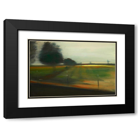 The Countryside II Black Modern Wood Framed Art Print with Double Matting by Barbini, Eddie