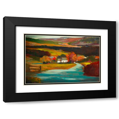 Entrance Black Modern Wood Framed Art Print with Double Matting by Barbini, Eddie