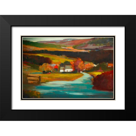 Entrance Black Modern Wood Framed Art Print with Double Matting by Barbini, Eddie