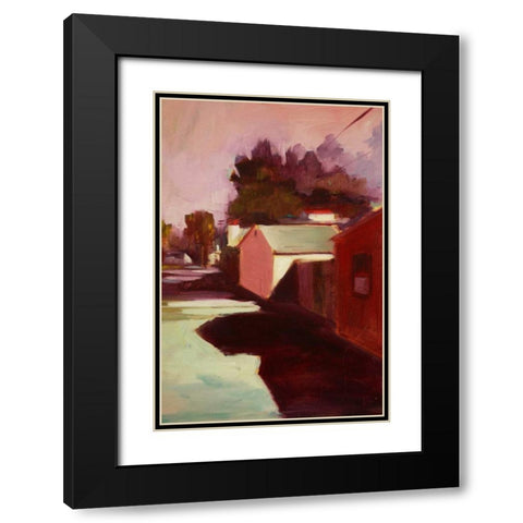 Late Afternoon II Black Modern Wood Framed Art Print with Double Matting by Barbini, Eddie