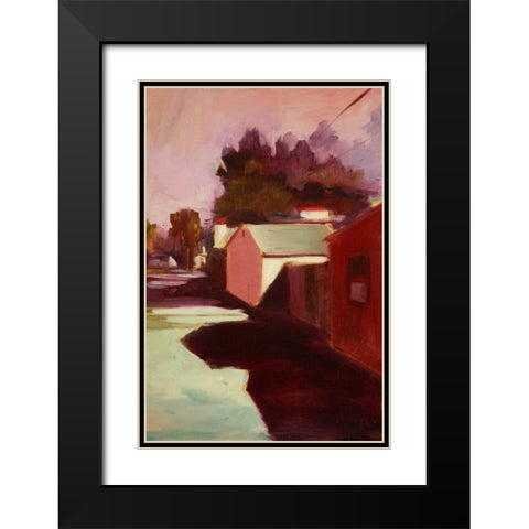 Late Afternoon II Black Modern Wood Framed Art Print with Double Matting by Barbini, Eddie