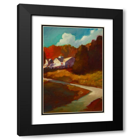 Up to the House Black Modern Wood Framed Art Print with Double Matting by Barbini, Eddie