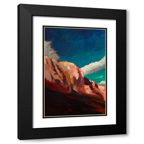 The Cliffs Black Modern Wood Framed Art Print with Double Matting by Barbini, Eddie
