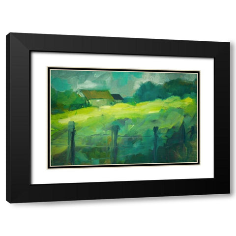 Tucked Away II Black Modern Wood Framed Art Print with Double Matting by Barbini, Eddie