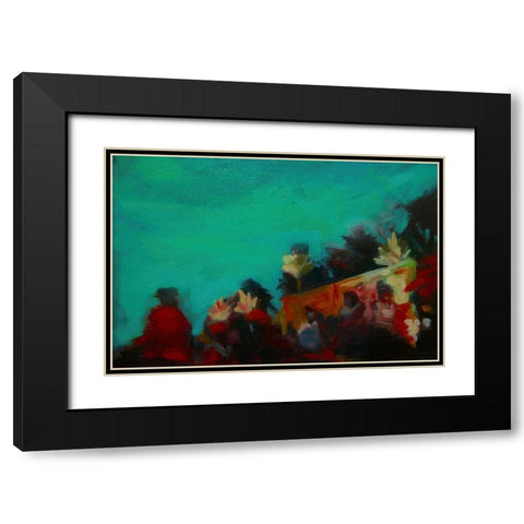 The Grove Black Modern Wood Framed Art Print with Double Matting by Barbini, Eddie