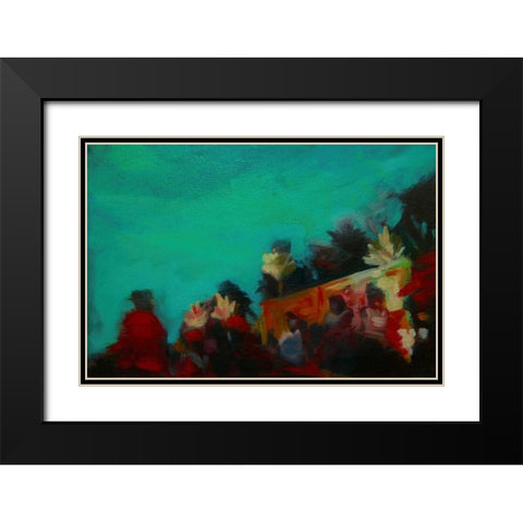 The Grove Black Modern Wood Framed Art Print with Double Matting by Barbini, Eddie