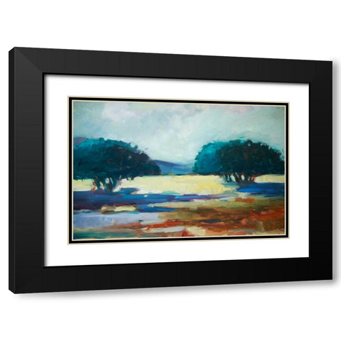 The Opening Black Modern Wood Framed Art Print with Double Matting by Barbini, Eddie