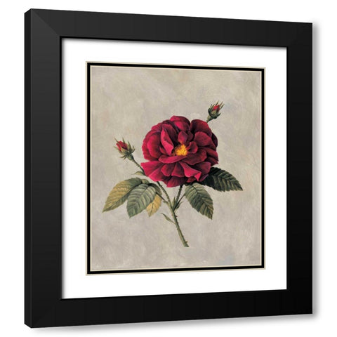 Timeless II Black Modern Wood Framed Art Print with Double Matting by Lopez, E.