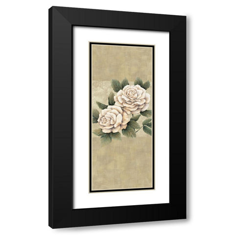 Elegance I Black Modern Wood Framed Art Print with Double Matting by Lopez, E.