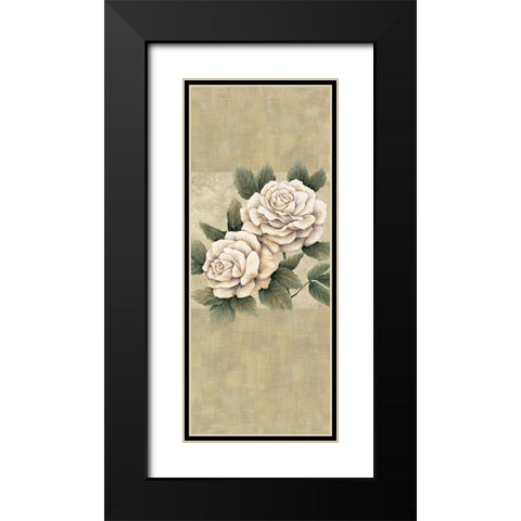 Elegance I Black Modern Wood Framed Art Print with Double Matting by Lopez, E.