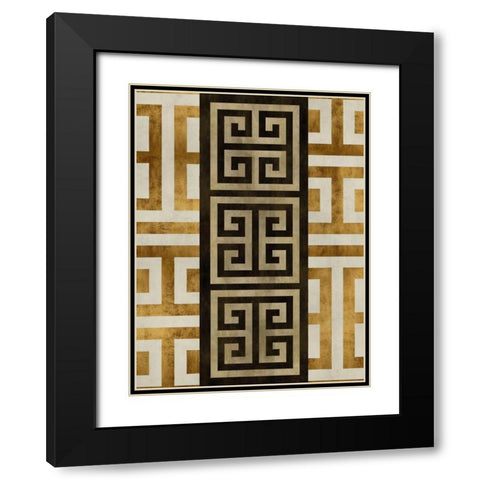 Athen I Black Modern Wood Framed Art Print with Double Matting by Roberts, Ellie
