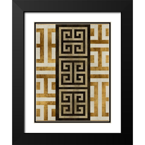 Athen I Black Modern Wood Framed Art Print with Double Matting by Roberts, Ellie