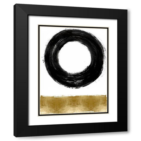 Gravitate I Black Modern Wood Framed Art Print with Double Matting by Roberts, Ellie