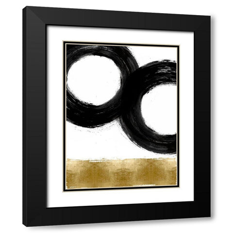 Gravitate III Black Modern Wood Framed Art Print with Double Matting by Roberts, Ellie
