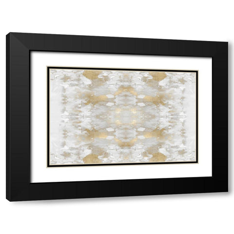 Reflections in Gold II Black Modern Wood Framed Art Print with Double Matting by Blake, Madeline