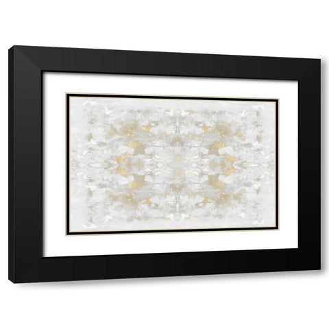 Reflections in Gold III Black Modern Wood Framed Art Print with Double Matting by Blake, Madeline