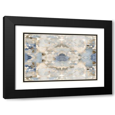 Harmony Blue and Brown II Black Modern Wood Framed Art Print with Double Matting by Blake, Madeline