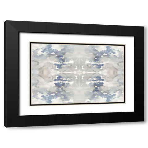 Harmony Blue I Black Modern Wood Framed Art Print with Double Matting by Blake, Madeline