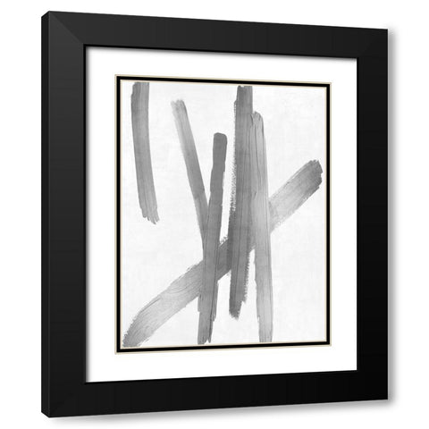 Crossroads Silver IV Black Modern Wood Framed Art Print with Double Matting by Roberts, Ellie