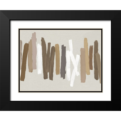 Stokes in Brown II Black Modern Wood Framed Art Print with Double Matting by Roberts, Ellie