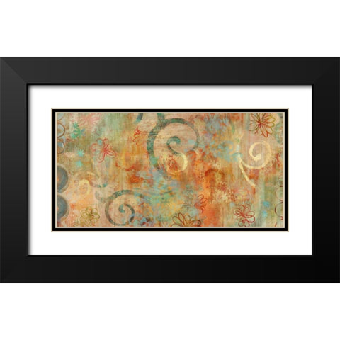 Playground Black Modern Wood Framed Art Print with Double Matting by Dunn, Emily