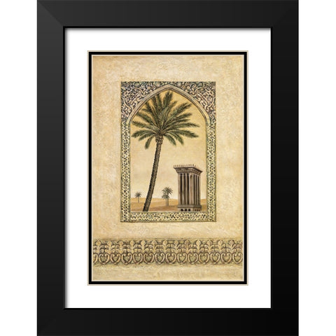 Desert Wind I Black Modern Wood Framed Art Print with Double Matting by Moreau, Eduardo